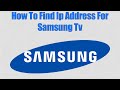 How To Find Ip Address For Samsung Tv