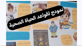 مشروع أنجز مطوية لقواعد الحياة الصحية/#مشروع السنة الثالثة إبتدائي