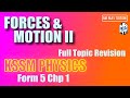 Forces and Motion 2 / KSSM Physics Form 5 Chapter 1 / Mr Ruel Revision Lesson