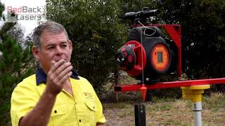 RedBack Lasers - Long range laser fence alignment using RedBack's Fence Alignment Kit FAK1010