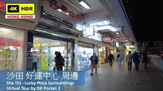 【HK 4K】沙田 好運中心 周邊 | Sha Tin - Lucky Plaza Surroundings | DJI Pocket 2 | 2021.11.30