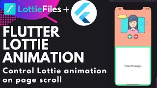 Flutter Lottie animation | Control Lottie animation on page scroll | Flutter UI | Flutter animation