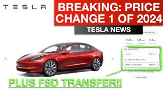 BREAKING: Tesla's 1st Price Change of 2024 - PLUS Free Supercharging and FSD Transfer Return!!
