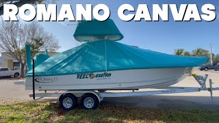 Custom Robalo Cayman 246SD boat cover