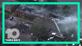 SKY 10 LIVE: Fire heavily damages Bradenton apartment building