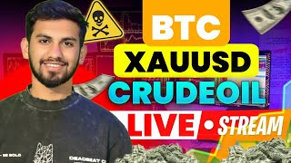 CRYPTO USOIL XAUUSD   LIVE TRADING || 27 Dec  || Bitcoin Live Scalping| How to predict next candle