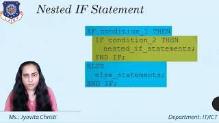 PL SQL -IF THEN ELSIF and nested IF