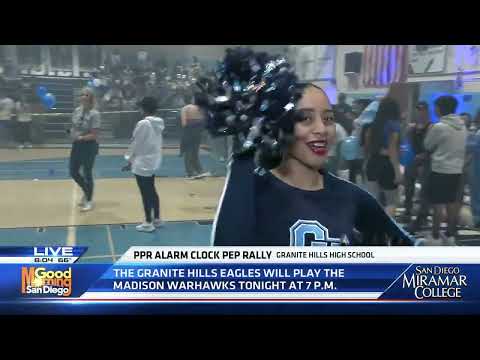 Week 6 Alarm Clock Pep Rally: Granite Hills High School - YouTube