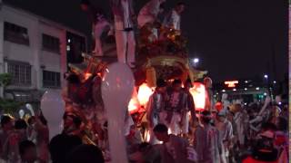 2017/7/13 平野郷夏祭り 野堂北組地車 杭全神社 宮入