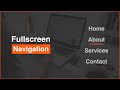 [Arabic] HTML, CSS, JavaScript Tutorials - Full Screen Navigation