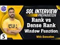 Rank() vs Dense_Rank() Window Function() | SQL Interview🎙Questions🙋🙋‍♀️