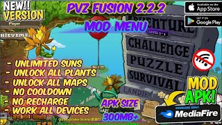 PLANTS VS ZOMBIES FUSION EDITION MOD  APK LATEST VERSION 2.2.2 l UNLIMITED SUN \u0026 UNLOCK ALL PLANTS