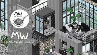 HABBO Speedbuild • Modern Residence ''Spring Condo'' INTERIOR • MW Design