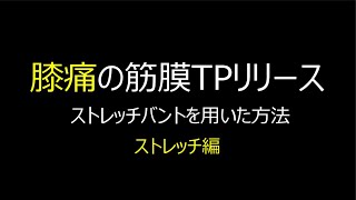 膝痛の筋膜トリガーポイント(TP)リリース ストレッチ編 字幕あり