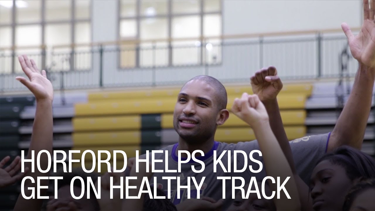 Al Horford Helps Kids Get On Healthy Track - YouTube