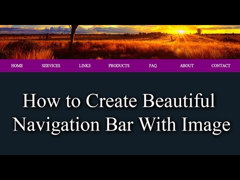 How to create navigation bar with image? How to create navigation bar with image?