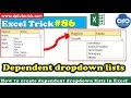 How to create dependent drop down lists in Excel || Excel Tips & Tricks || dptutorials