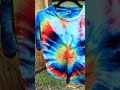 Tri-Color With New Black Bulls Eye Tie-Dye Tee Start To Finish