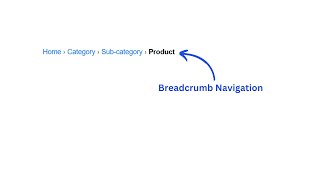 html breadcrumb navigation tutorial