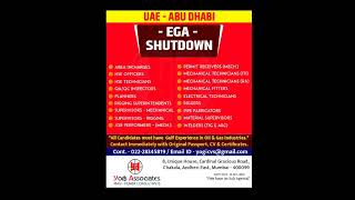 UAE SHUTDOWN JOBS FOR EGA