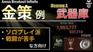 【Arena Breakout: Infinite】武器庫でのソロ金策、オススメ装備立ち回り解説(Season1武器庫:外壁エリア)【無料×脱出系FPS】【タルコフライク】