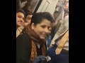 #delhimetro When a woman did not get a seat in Delhi Metro, she sat on a man's lap