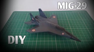 How to make mig-29 jet out of cardboard DIY