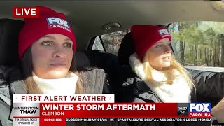 Palmetto Sports Team gives a winter weather update from Clemson