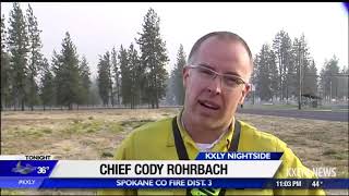 Tenants scramble to safety after wildfire threatens Cheney RV park