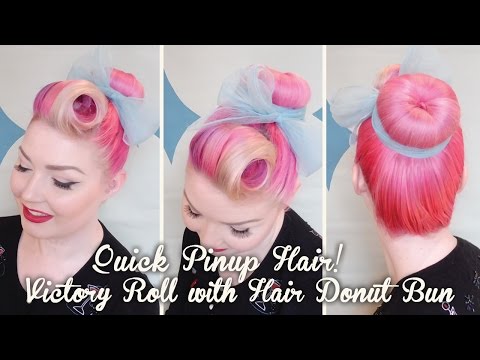 Pinup Vintage 1950s Hair Tutorial Victory Rolls Dita Von Teese