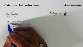 Understand Correct terms for limits Undefined or does not exist