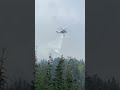 Type 1 Skycrane Helicopter Dropping Water Over Cedar Creek Fire