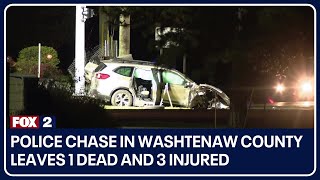 Tragedy strikes as police chase in Washtenaw County leaves 1 dead and 3 injured, including children