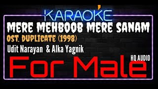 Karaoke Mere Mehboob Mere Sanam For Male HQ Audio - Udit Narayan & Alka Yagnik Ost. Duplicate (1998)