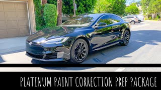 Platinum Paint Correction and Pre-Coating prep package | Jet Black TESLA MODEL S