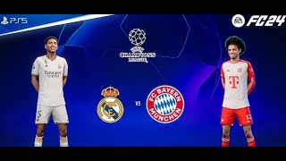 FC24: 2024 UEFA CHAMPIONS LEAGUE SEMIFINAL - Bayern Munich vs Real Madrid and Dortmund vs PSG