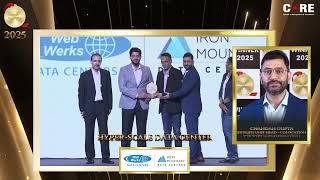 CIO Choice 2025 Hyper Scale Data Center Recognised Brand – Web Werks Iron Mountain Data Centers