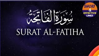 Surah Al-Fatiha Full Tajweed || The Opener || Short & Effective Lines