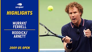 Murray/Ferrell vs. Roddick/Arnett Highlights | 2009 US Open