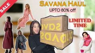 Huge SAVANA Winter Haul!😍 UPTO 80% OFF! Republic Day Sale! Try On Haul // Nikita Sharma