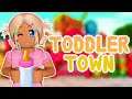 🏙️ TOURING a *TODDLER TOWN* on Bloxburg 👶