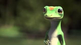 GEICO Gecko Laughing Fit Commercial ~ Gecko Behind the Scenes