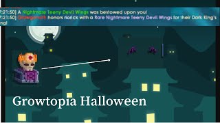 Nightmare Teeny Devil wings from Dark king's Offering! | Growtopia Halloween