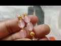 pink monalisa beads || victorian pendant || onegram gold