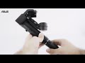 how to set up and fold back asus zengimbal tripod asus support