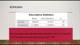 SPSS : Regresi Mudah (Simple Regression)