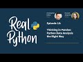 Thinking in Pandas: Python Data Analysis the Right Way | Real Python Podcast #16