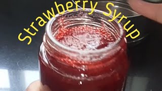 3 Ingredients Home-made Strawberry Syrup | Hershey's syrup |