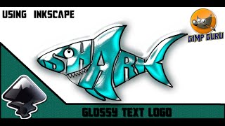 Glossy Text Logo using Inkscape | Inkscape Tutorial #1 | GIMP GURU