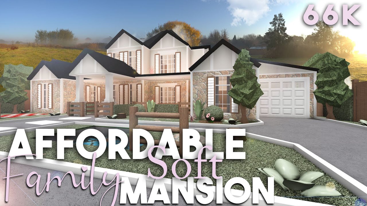 Affordable Soft Roleplay Family Mansion | Welcome To Bloxburg (no ...